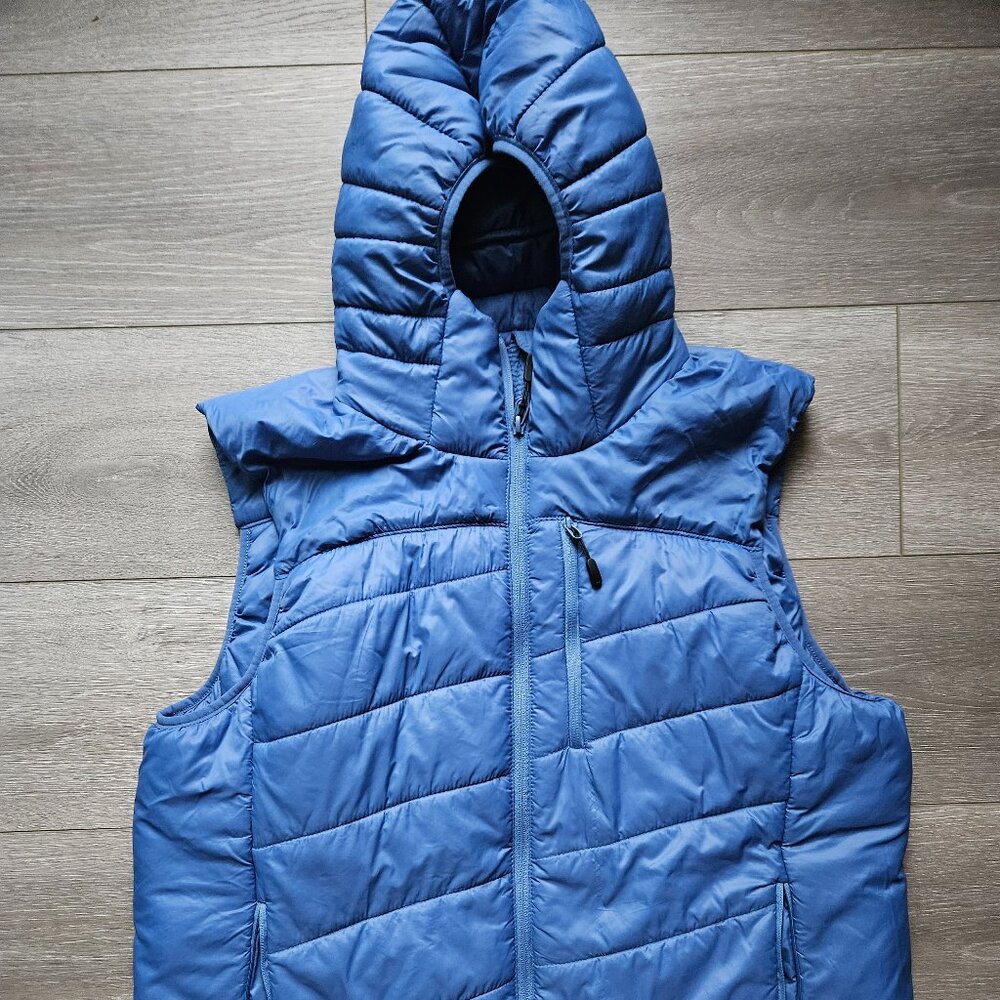 Lager 157 blue puffer vest hoodie size XL in excellent condition